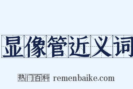 显像管近义词是什么意思的图片